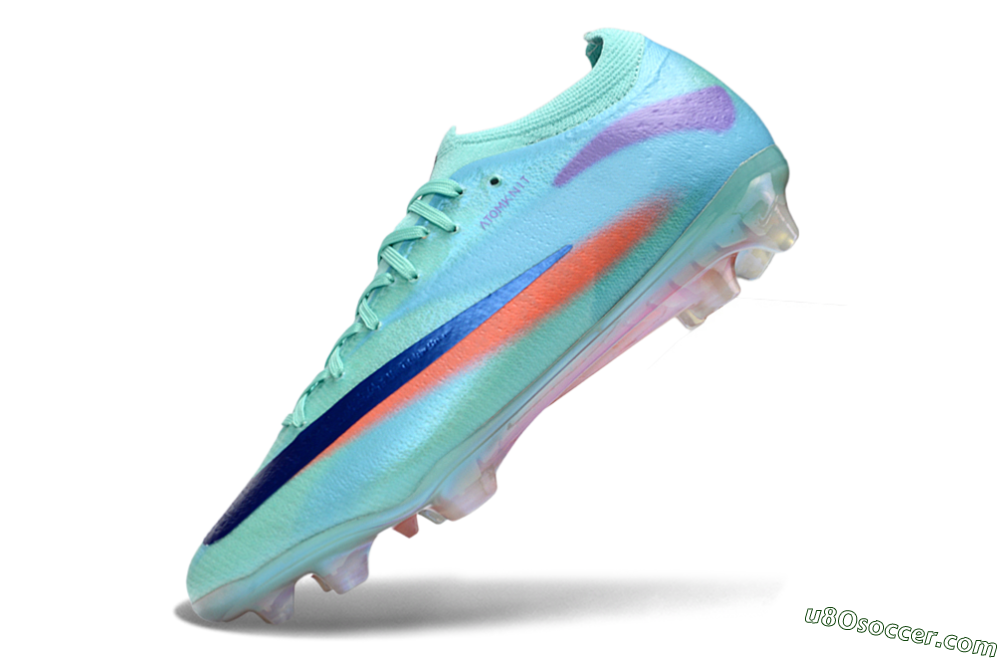 Nike Air Zoom Mercurial Vapor 17 Elite FG Firm Ground Soccer Cleats - Aqua/Coral Burst/Sky Blue 5