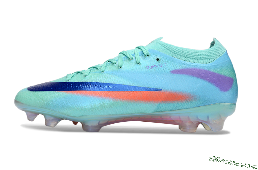 Nike Air Zoom Mercurial Vapor 17 Elite FG Firm Ground Soccer Cleats - Aqua/Coral Burst/Sky Blue 2