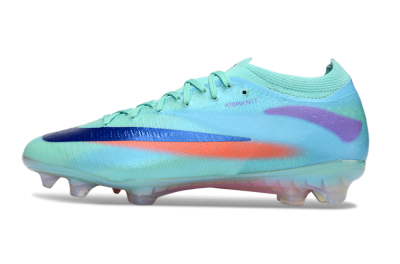 Nike Air Zoom Mercurial Vapor 17 Elite FG Firm Ground Soccer Cleats - Aqua/Coral Burst/Sky Blue