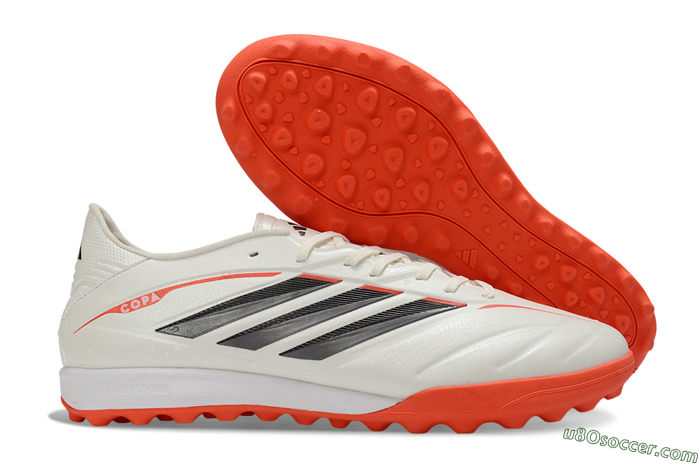 Adidas Copa Pure 4 Elite TF Artificial Turf Soccer Shoes - White/Fiery Orange/Black 1