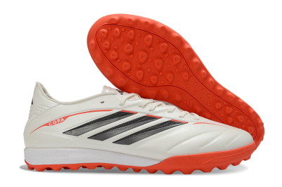 Adidas Copa Pure 4 Elite TF Artificial Turf Soccer Shoes - White/Fiery Orange/Black