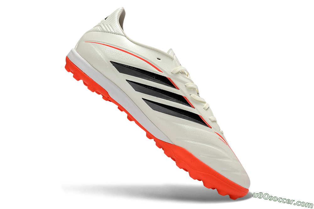 Adidas Copa Pure 4 Elite TF Artificial Turf Soccer Shoes - White/Fiery Orange/Black 4