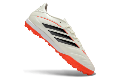 Adidas Copa Pure 4 Elite TF Artificial Turf Soccer Shoes - White/Fiery Orange/Black