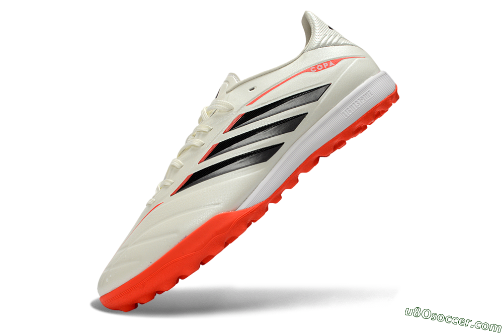 Adidas Copa Pure 4 Elite TF Artificial Turf Soccer Shoes - White/Fiery Orange/Black 5