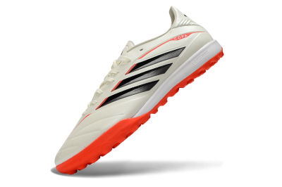 Adidas Copa Pure 4 Elite TF Artificial Turf Soccer Shoes - White/Fiery Orange/Black