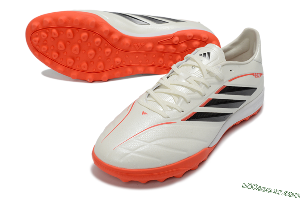 Adidas Copa Pure 4 Elite TF Artificial Turf Soccer Shoes - White/Fiery Orange/Black 3