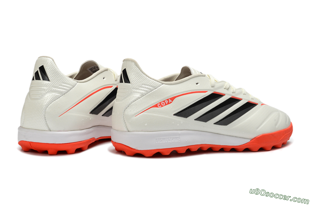 Adidas Copa Pure 4 Elite TF Artificial Turf Soccer Shoes - White/Fiery Orange/Black 6