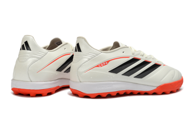 Adidas Copa Pure 4 Elite TF Artificial Turf Soccer Shoes - White/Fiery Orange/Black
