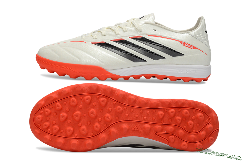 Adidas Copa Pure 4 Elite TF Artificial Turf Soccer Shoes - White/Fiery Orange/Black 0
