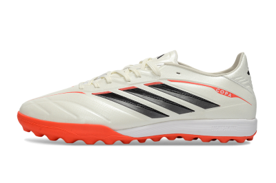 Adidas Copa Pure 4 Elite TF Artificial Turf Soccer Shoes - White/Fiery Orange/Black
