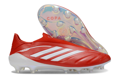 Adidas Copa Pure 4 Elite Laceless FG Firm Ground Soccer Cleats - Red/Bright Scarlet/White