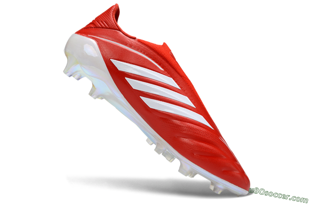 Adidas Copa Pure 4 Elite Laceless FG Firm Ground Soccer Cleats - Red/Bright Scarlet/White 4