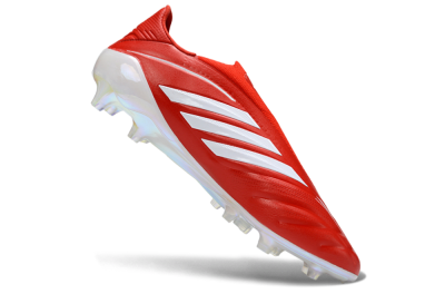 Adidas Copa Pure 4 Elite Laceless FG Firm Ground Soccer Cleats - Red/Bright Scarlet/White