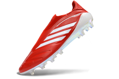 Adidas Copa Pure 4 Elite Laceless FG Firm Ground Soccer Cleats - Red/Bright Scarlet/White