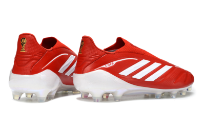 Adidas Copa Pure 4 Elite Laceless FG Firm Ground Soccer Cleats - Red/Bright Scarlet/White