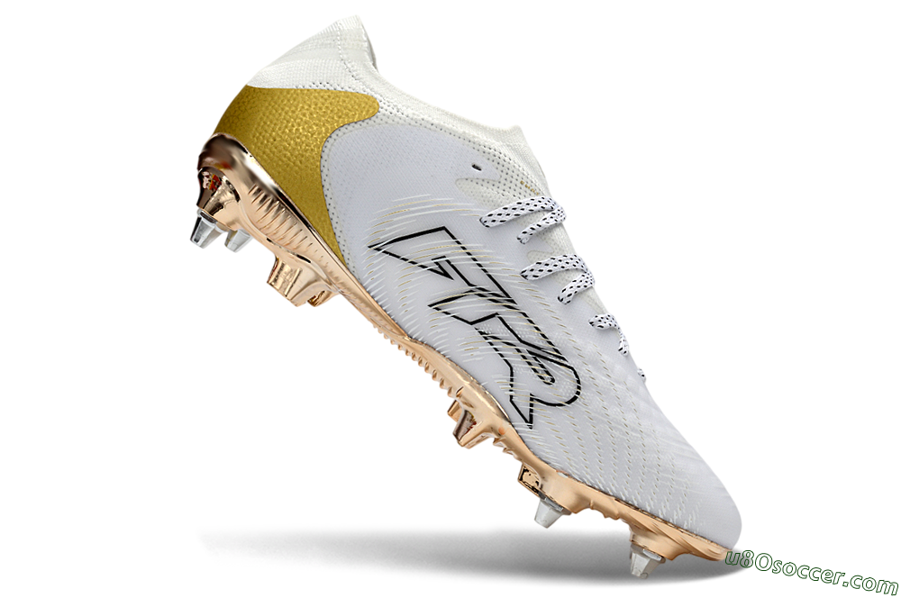 Puma Future 8 Ultimate FG Firm Ground Soccer Cleats - White/Gold/Champagne 4