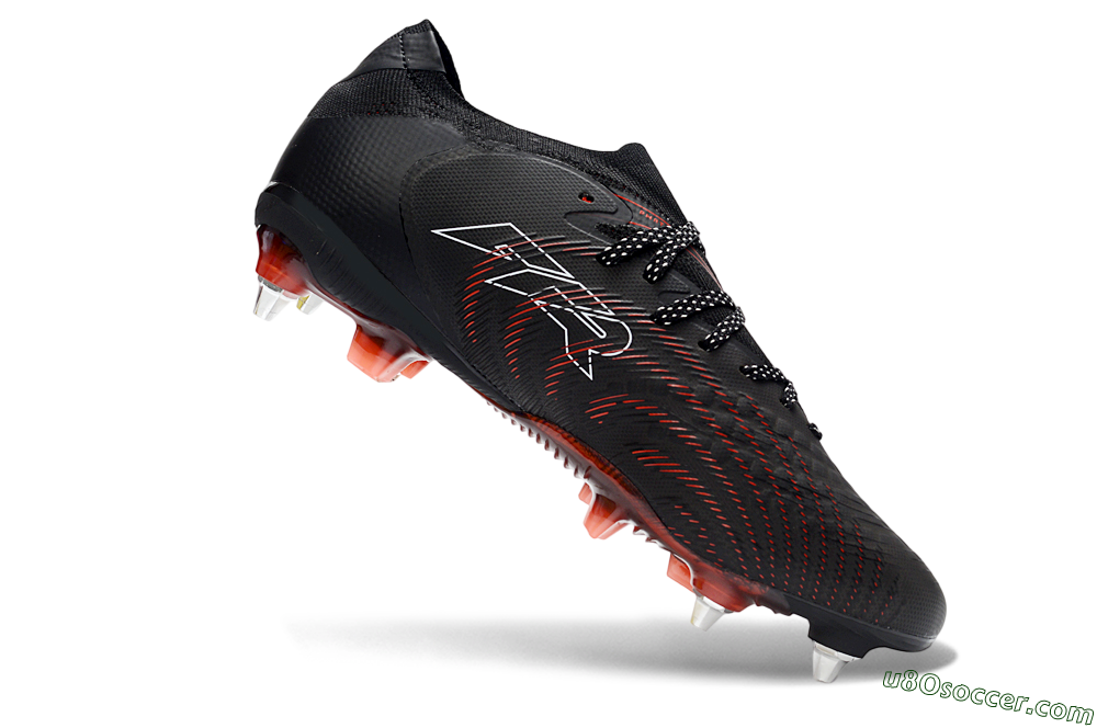 Puma Future 8 Ultimate SG Soft Ground Soccer Cleats - Black/Crimson Red/Bright Orange 4