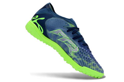 Puma Future 8 Ultimate TF Artificial Turf Soccer Shoes - Blue/Lime Green/Navy Blue