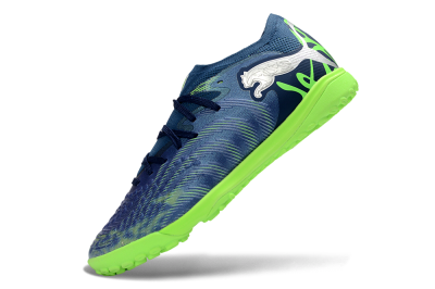Puma Future 8 Ultimate TF Artificial Turf Soccer Shoes - Blue/Lime Green/Navy Blue