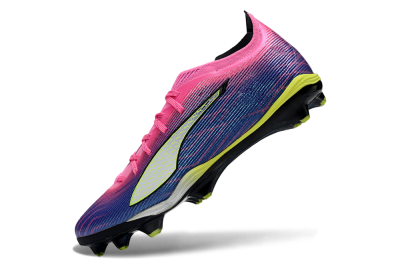 Puma Ultra Ultimate FG Firm Ground Soccer Cleats - Pink/Vibrant Purple/Sunny Lime