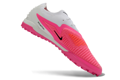 Nike Phantom 6 Elite Low TF Artificial Turf Soccer Shoes - Pink/Bright Pink/White