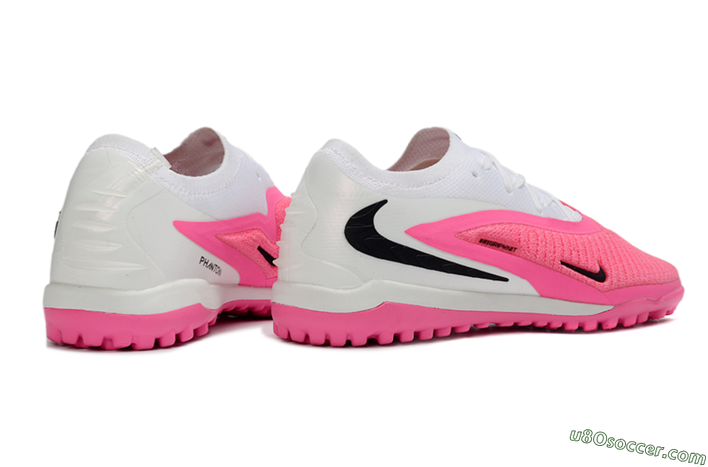 Nike Phantom 6 Elite Low TF Artificial Turf Soccer Shoes - Pink/Bright Pink/White 6