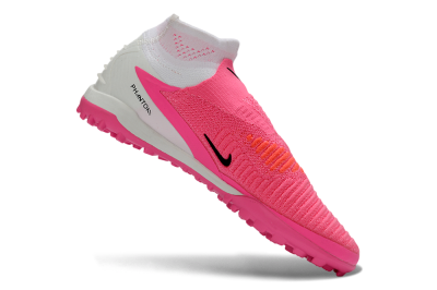 Nike Phantom 6 High Elite TF Artificial Turf Soccer Shoes - Pink/Neon Glow/Pure Pink