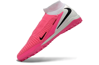 Nike Phantom 6 High Elite TF Artificial Turf Soccer Shoes - Pink/Neon Glow/Pure Pink