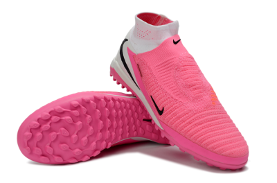 Nike Phantom 6 High Elite TF Artificial Turf Soccer Shoes - Pink/Neon Glow/Pure Pink