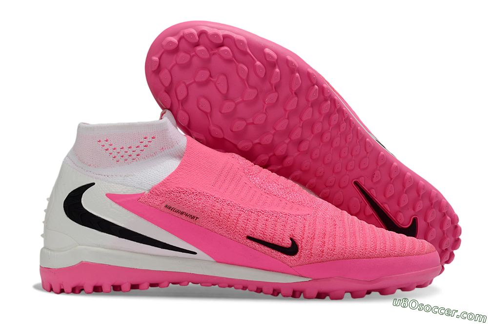 Nike Phantom 6 High Elite TF Artificial Turf Soccer Shoes - Pink/Neon Glow/Pure Pink 1