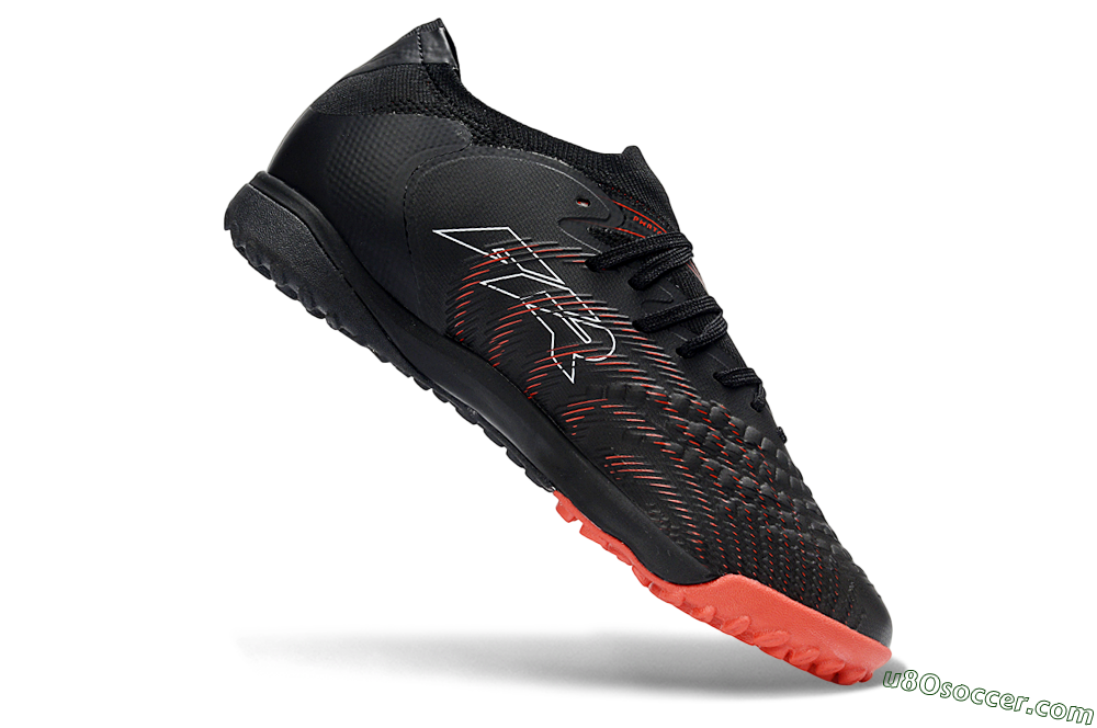 Puma Future 8 Ultimate TF Artificial Turf Soccer Shoes - Black/Fiery Red/Shadow Black 4