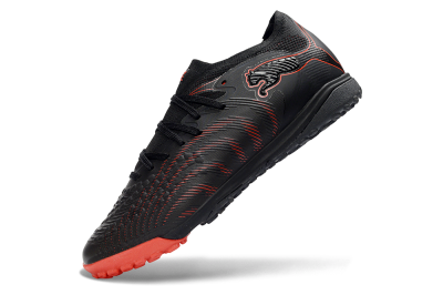 Puma Future 8 Ultimate TF Artificial Turf Soccer Shoes - Black/Fiery Red/Shadow Black