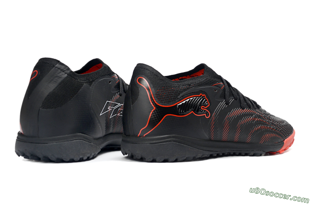 Puma Future 8 Ultimate TF Artificial Turf Soccer Shoes - Black/Fiery Red/Shadow Black 6