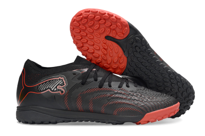 Puma Future 8 Ultimate TF Artificial Turf Soccer Shoes - Black/Fiery Red/Shadow Black