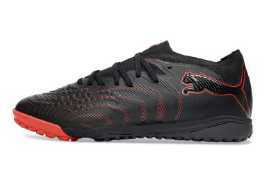Puma Future 8 Ultimate TF Artificial Turf Soccer Shoes - Black/Fiery Red/Shadow Black