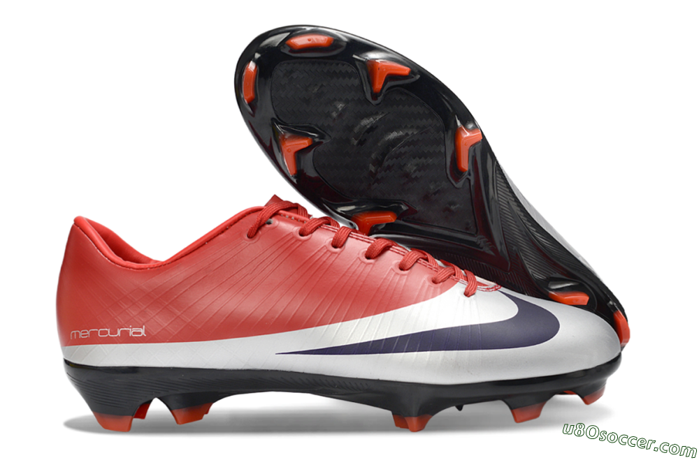 Nike Air Zoom Mercurial Vapor 16 Elite FG Firm Ground Soccer Cleats - Red/Vibrant Red/Steel Gray 1