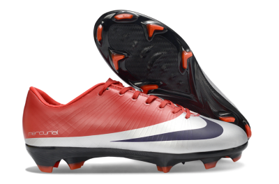 Nike Air Zoom Mercurial Vapor 16 Elite FG Firm Ground Soccer Cleats - Red/Vibrant Red/Steel Gray
