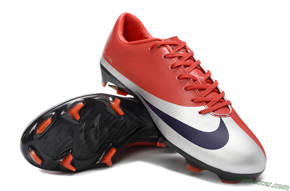 Nike Air Zoom Mercurial Vapor 16 Elite FG Firm Ground Soccer Cleats - Red/Vibrant Red/Steel Gray 3