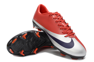 Nike Air Zoom Mercurial Vapor 16 Elite FG Firm Ground Soccer Cleats - Red/Vibrant Red/Steel Gray