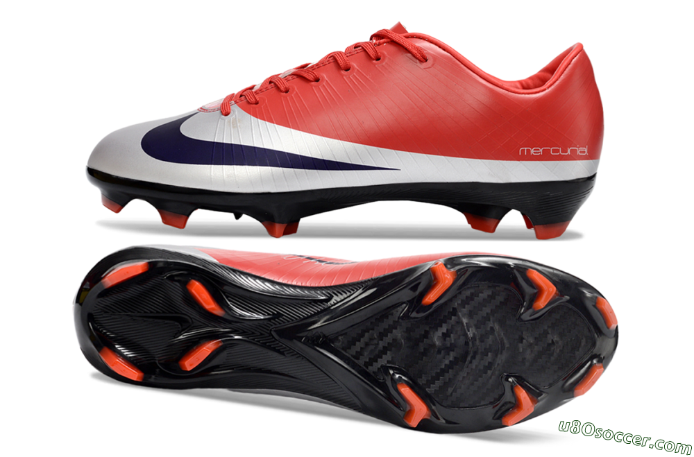 Nike Air Zoom Mercurial Vapor 16 Elite FG Firm Ground Soccer Cleats - Red/Vibrant Red/Steel Gray 0