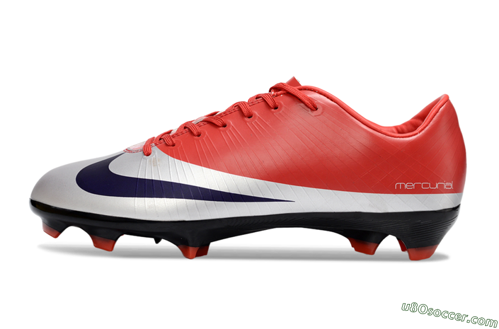 Nike Air Zoom Mercurial Vapor 16 Elite FG Firm Ground Soccer Cleats - Red/Vibrant Red/Steel Gray 2