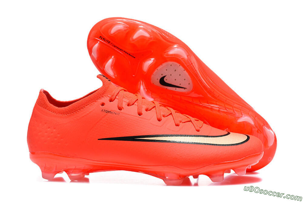 Nike Air Zoom Mercurial Vapor 17 Elite FG Firm Ground Soccer Cleats - Orange/Neon Burst/Golden Accents 1