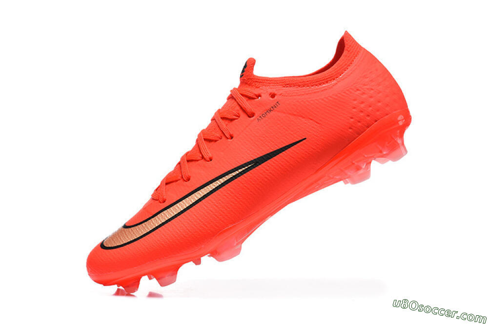 Nike Air Zoom Mercurial Vapor 17 Elite FG Firm Ground Soccer Cleats - Orange/Neon Burst/Golden Accents 8