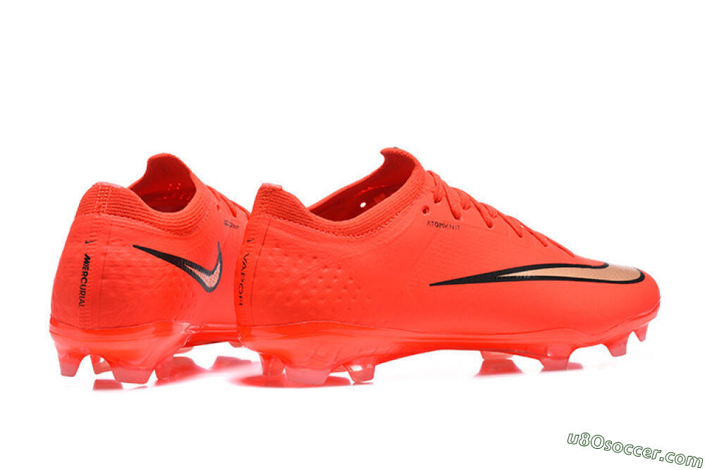 Nike Air Zoom Mercurial Vapor 17 Elite FG Firm Ground Soccer Cleats - Orange/Neon Burst/Golden Accents 9