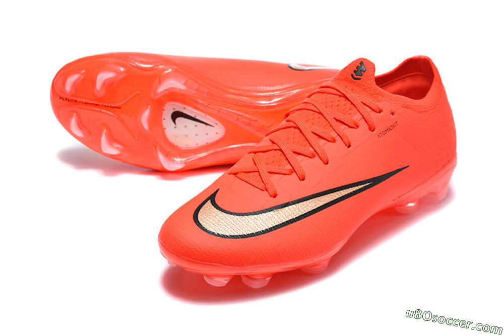 Nike Air Zoom Mercurial Vapor 17 Elite FG Firm Ground Soccer Cleats - Orange/Neon Burst/Golden Accents 3