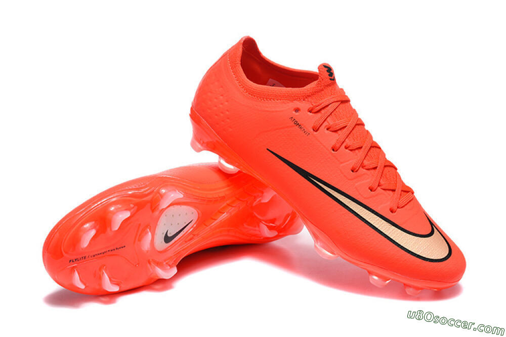 Nike Air Zoom Mercurial Vapor 17 Elite FG Firm Ground Soccer Cleats - Orange/Neon Burst/Golden Accents 4