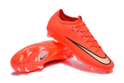 Nike Air Zoom Mercurial Vapor 17 Elite FG Firm Ground Soccer Cleats - Orange/Neon Burst/Golden Accents