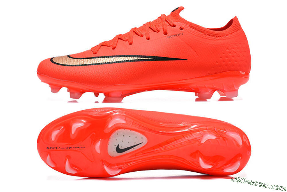 Nike Air Zoom Mercurial Vapor 17 Elite FG Firm Ground Soccer Cleats - Orange/Neon Burst/Golden Accents 0