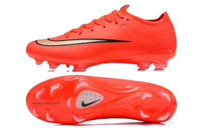 Nike Air Zoom Mercurial Vapor 17 Elite FG Firm Ground Soccer Cleats - Orange/Neon Burst/Golden Accents