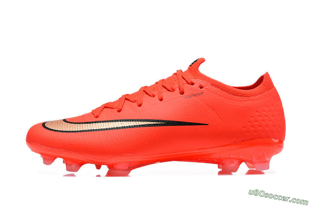 Nike Air Zoom Mercurial Vapor 17 Elite FG Firm Ground Soccer Cleats - Orange/Neon Burst/Golden Accents 2